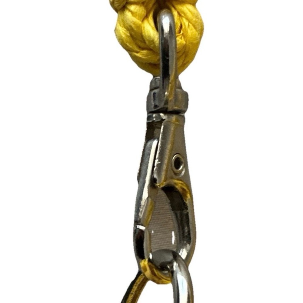 Most Wanted USA Top Handle Straw Crossbody Small Bag in Yellow - Picture 8 of 9